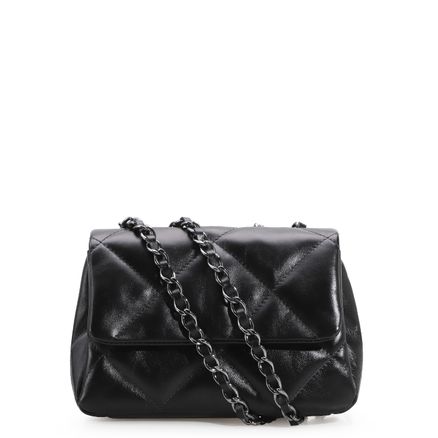Bolsa De Ombro - Couro Preto