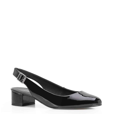 Scarpin Slingback - Verniz Preto