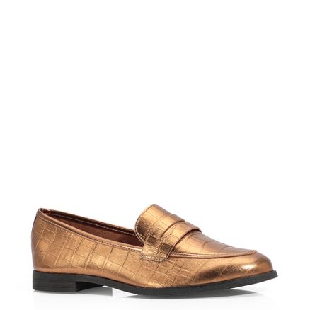 Mocassim - Couro Bronze