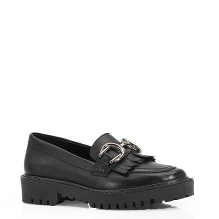 Mocassim - Couro Preto