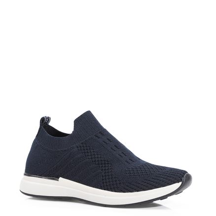Slip On - Malha Knit Azul