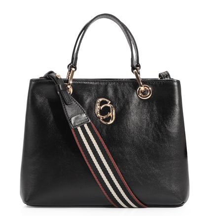 Bolsa Tote - Couro Preto