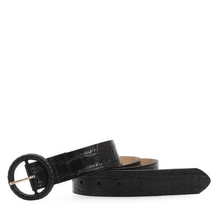 Cinto - Couro Croco Preto