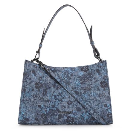 Bolsa De Ombro - Jeans Floral