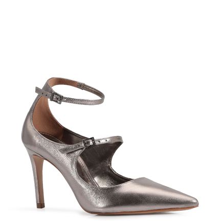 Scarpin - Couro Prata