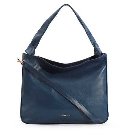 Bolsa Hobo - Couro Azul