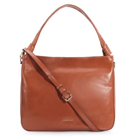 Bolsa Hobo - Couro Caramelo