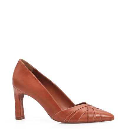 Scarpin - Couro Caramelo