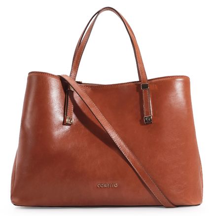 Bolsa Tote - Couro Caramelo