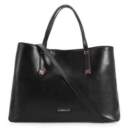 Bolsa Tote - Couro Preto