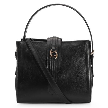 Bolsa De Mão - Couro Preto