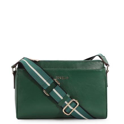 Bolsa Transversal Agnes - Couro Verde
