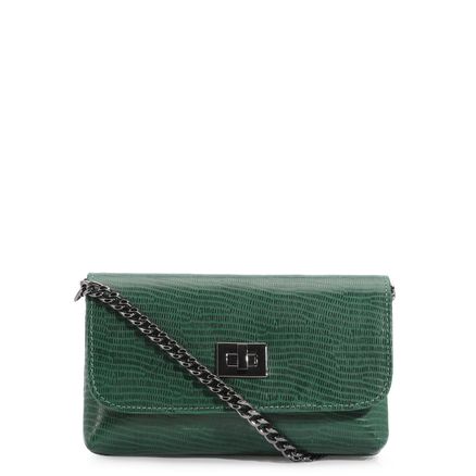 Bolsa Transversal - Couro Lezard Verde