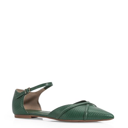 Sapatilha - Couro Lezard Verde
