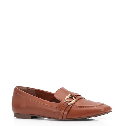 Mocassim - Couro Caramelo