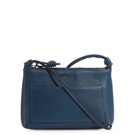 Bolsa Transversal - Couro Azul