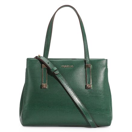 Bolsa Tote - Couro Lezard Verde