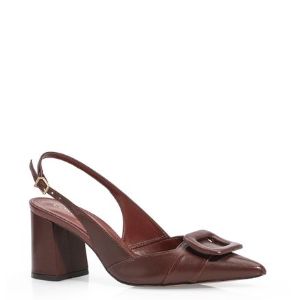 Scarpin - Couro Marrom