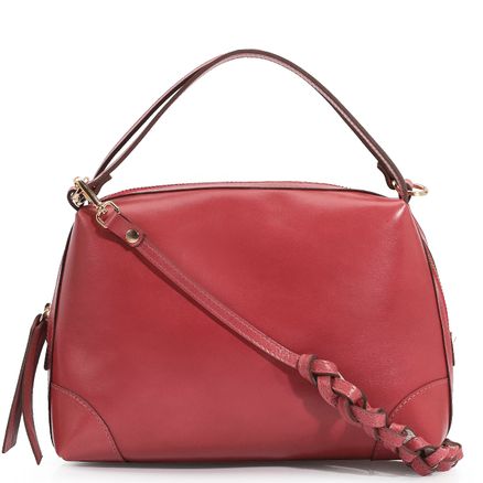 Bolsa De Mão - Couro Rosa