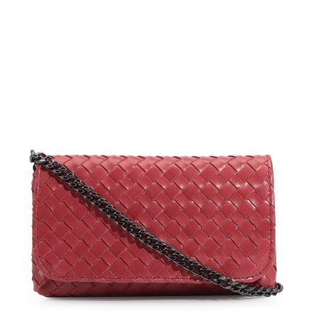 Bolsa Transversal - Couro Rosa