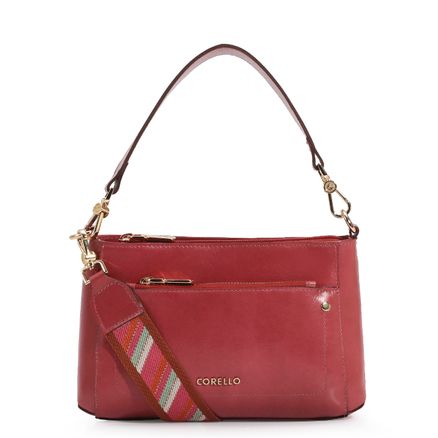 Bolsa De Mão - Couro Rosa