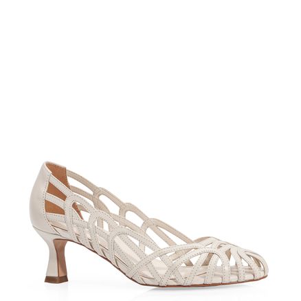 Scarpin - Couro Off White