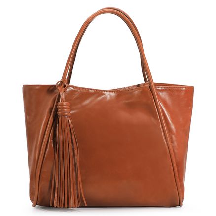 Bolsa Tote - Couro Caramelo