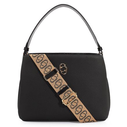 Bolsa De Mão - Firenze Preto/Couro Preto