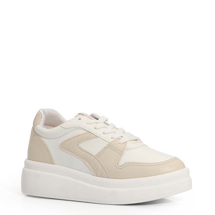 Tênis Flatform - Alt Branco/Bege
