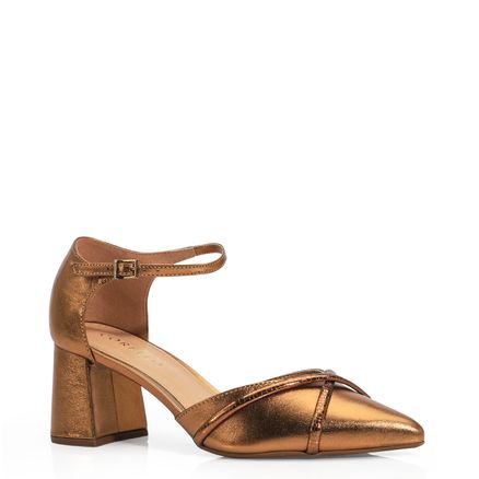Scarpin - Couro Bronze