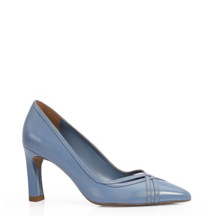 Scarpin - Couro Azul