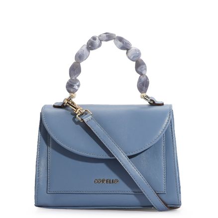 Bolsa De Mão - Couro Azul