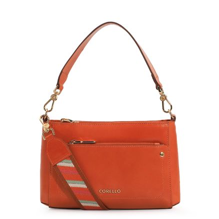 Bolsa De Mão - Couro Laranja