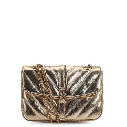 Bolsa De Ombro - Couro Champagne