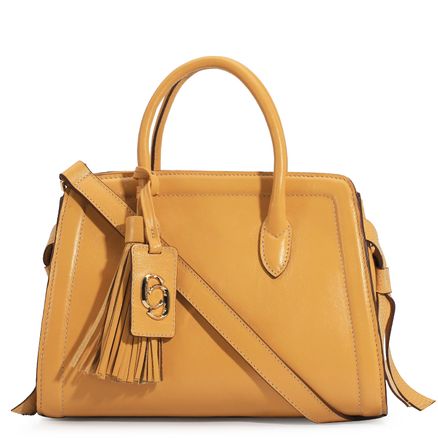 Bolsa Tote - Couro Amarelo