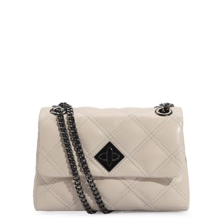 Bolsa De Ombro Alessa - Couro Off White