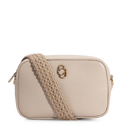 Bolsa Transversal - Couro Off White