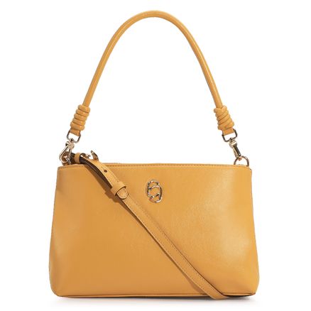 Bolsa De Ombro - Couro Amarelo