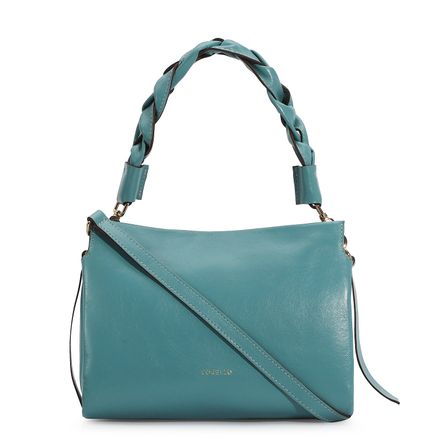 Bolsa De Mão - Couro Azul