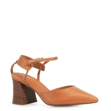 Scarpin - Couro Caramelo