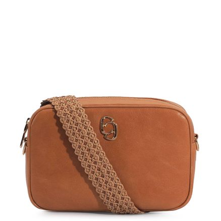 Bolsa Transversal - Couro Caramelo