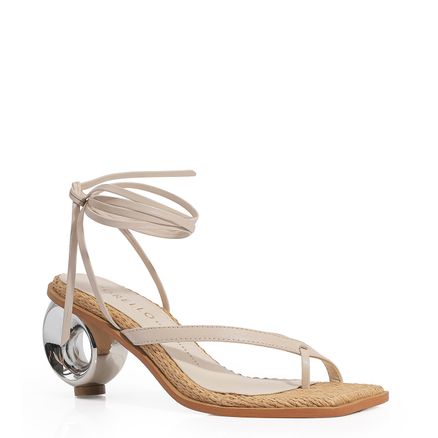 Sandália Circle - Couro Off White