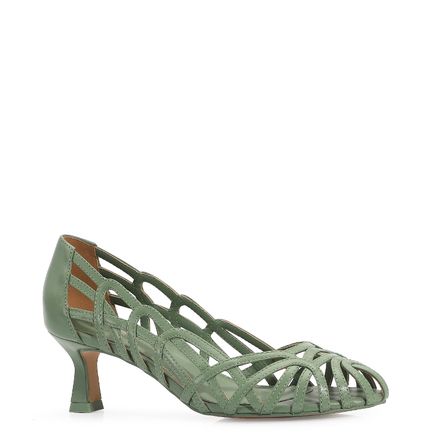 Scarpin - Couro Verde