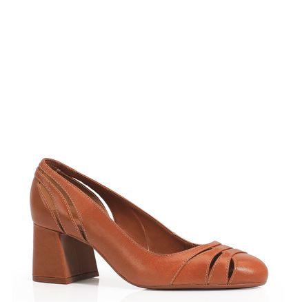 Scarpin - Couro Caramelo