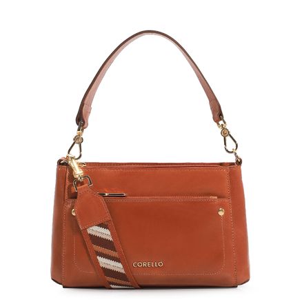 Bolsa De Mão - Couro Caramelo