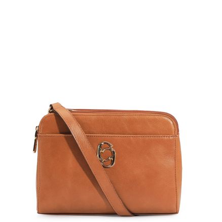 Bolsa Transversal - Couro Caramelo