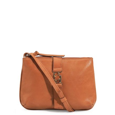 Bolsa Transversal - Couro Caramelo