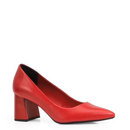 Scarpin Classic - Couro Vermelha