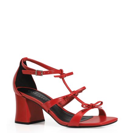 Sandália - Couro Vermelho