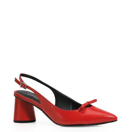 Scarpin - Couro Vermelho